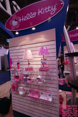 Illustration for article titled Hello Kitty Gallery and CES 2008 Booth Tour